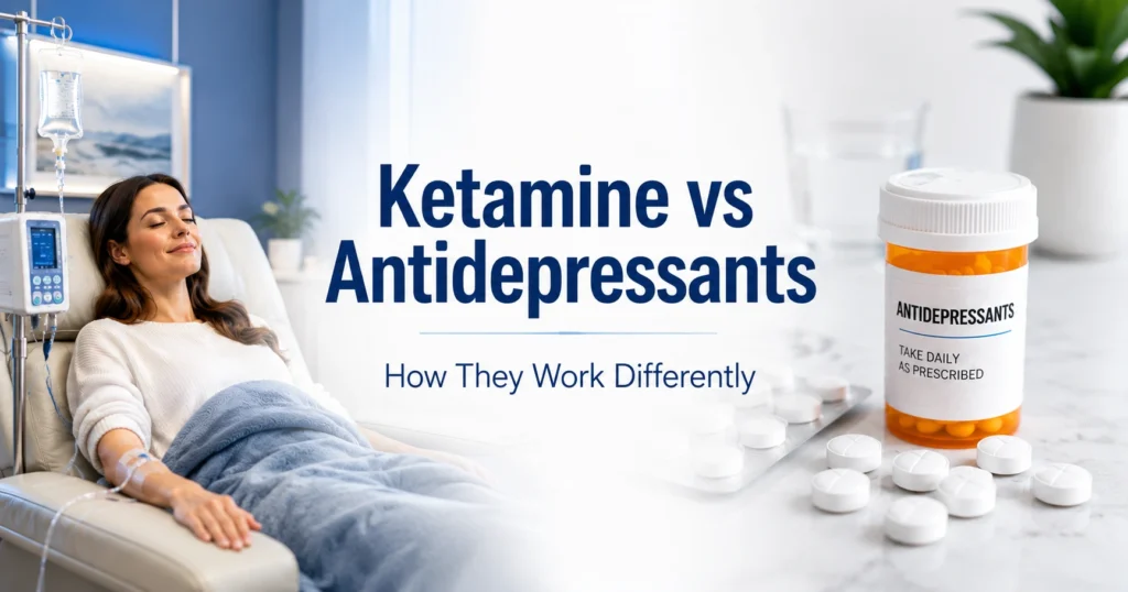 Ketamine vs Antidepressants: How They Work Differently