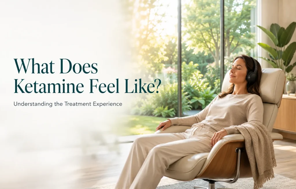 Patient relaxing in a peaceful environment representing what does ketamine feel like during treatment at SoCal Infusions.